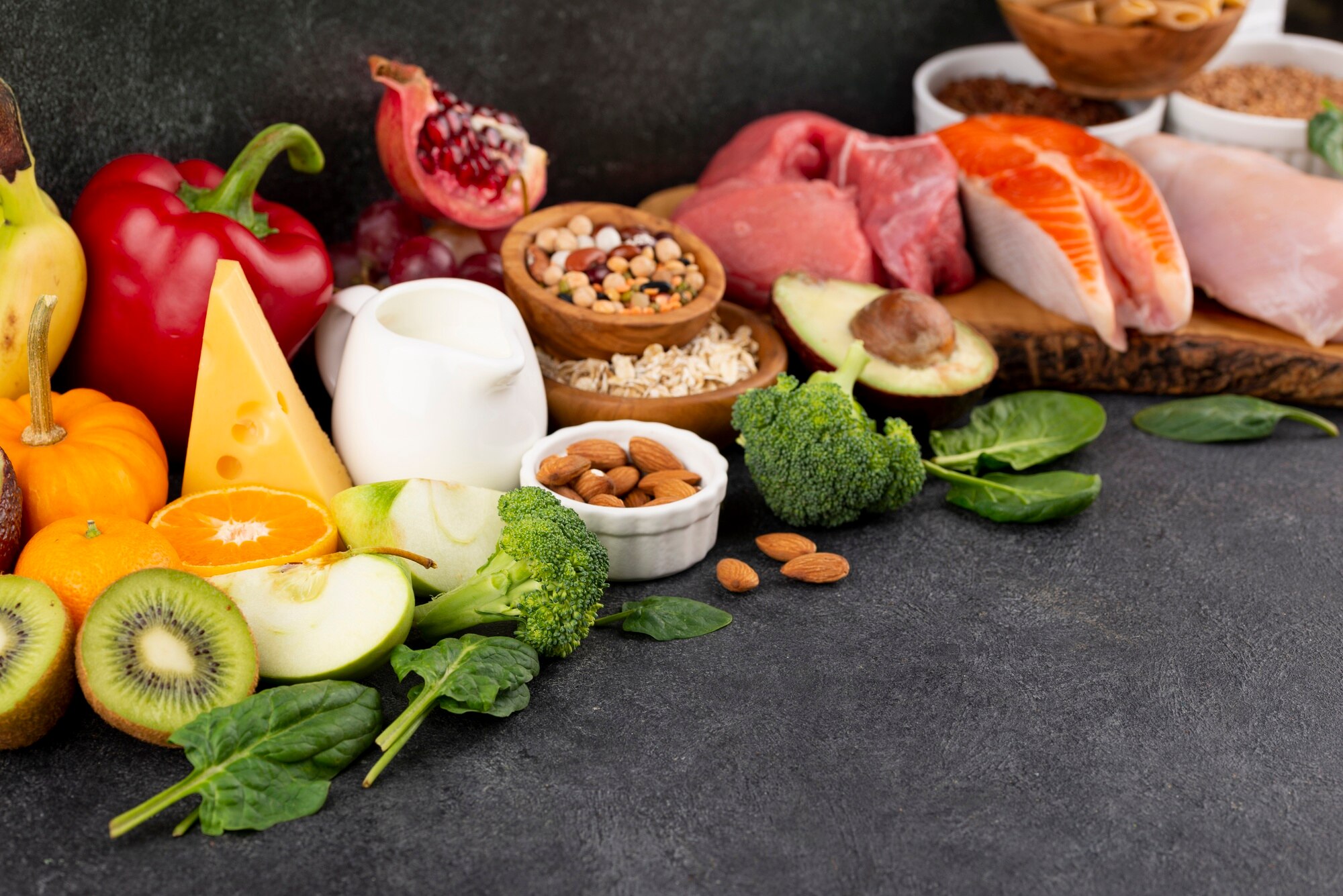 Alimenti freschi e vitamine